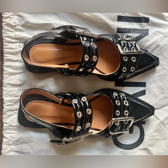 Ganni Buckle Flat Size 39 - Picture 5 of 9